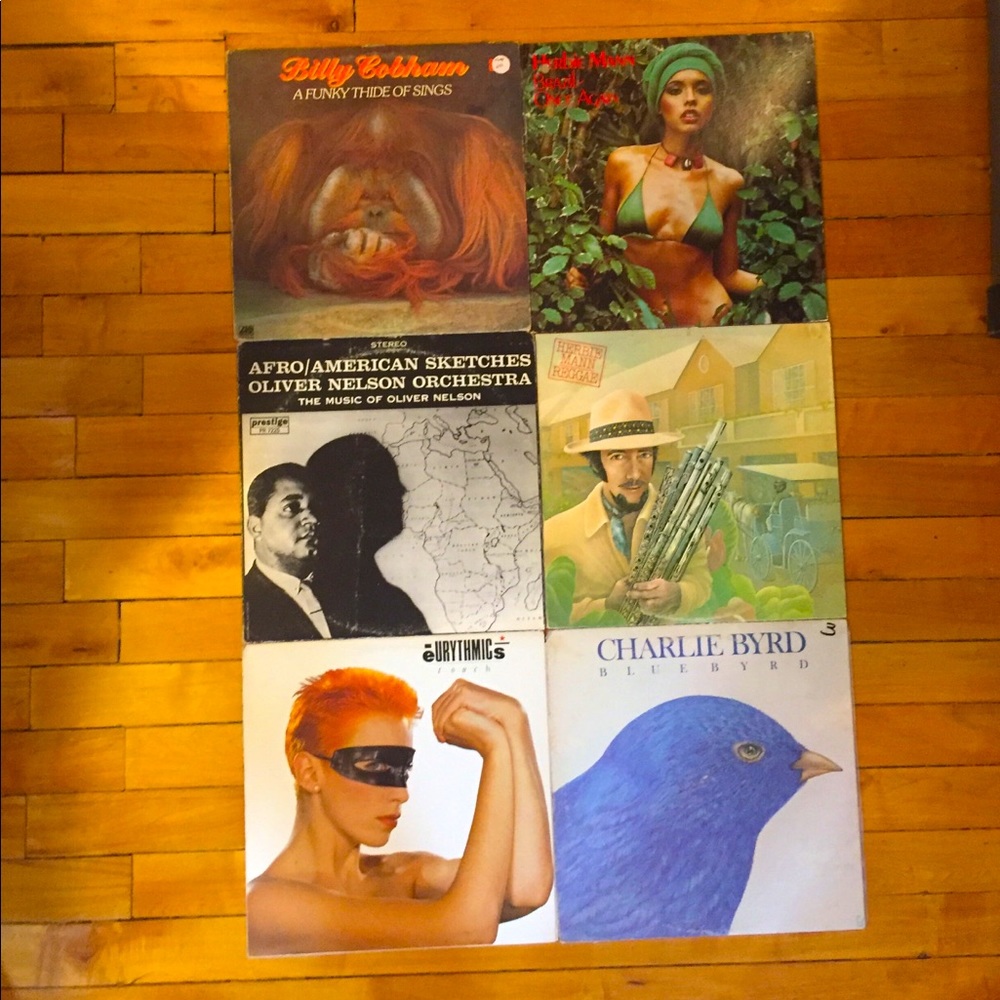 Assorted vinyl records